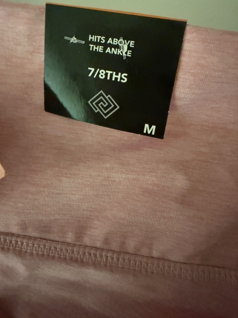 ZELOS Studio Performance 7/8 Leggings. Dusty Rose NWT - Picture 4 of 9